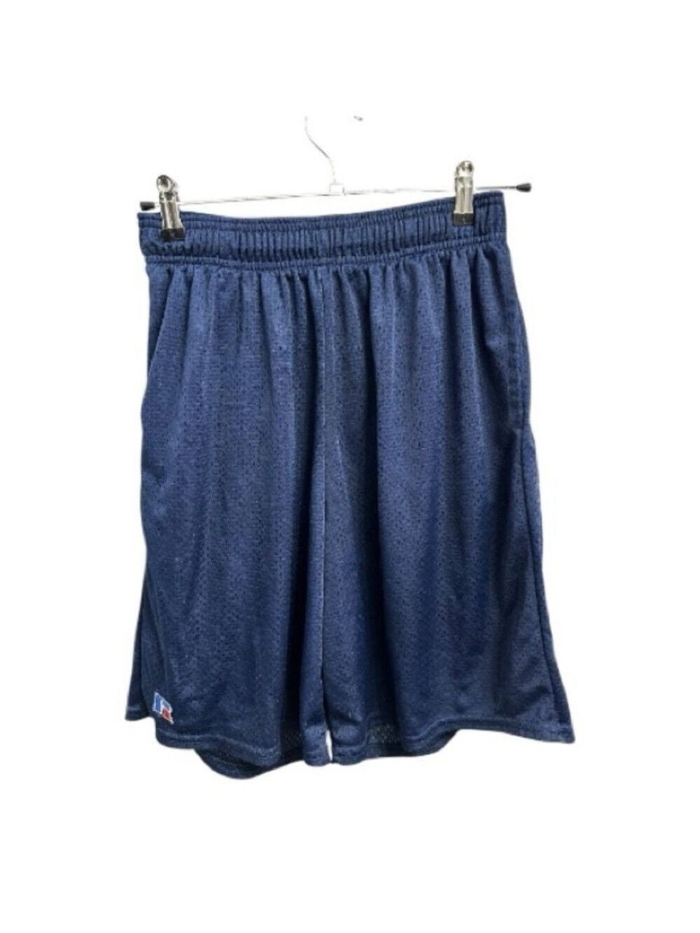 Russell Athletic Girls Navy Athletic Mesh Gym Shorts Size M - Picture 4 of 9